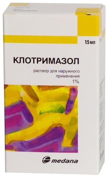 картинка Клотримазол-Акрихин р-р наруж. 1% 15мл №1