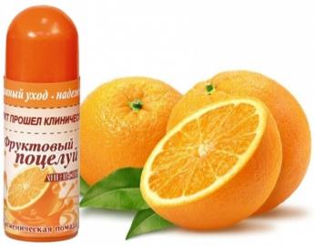 картинка Помада гигиеническая Фруктовый поцелуй 3,5г апельсин