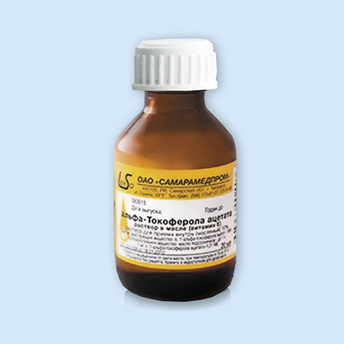 картинка Альфа-Токоферола ацетат (витамин Е) р-р масл. внутр 100мг/мл 50мл №1