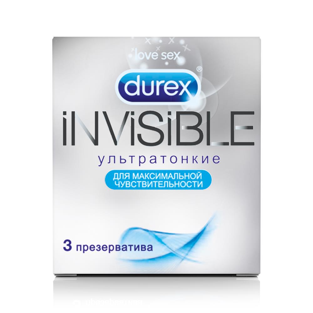картинка Презервативы Дюрекс/Durex инвизибл ультратонкие №3