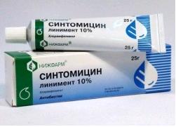 картинка Синтомицин линимент д/наружного применения 10% 25г №1